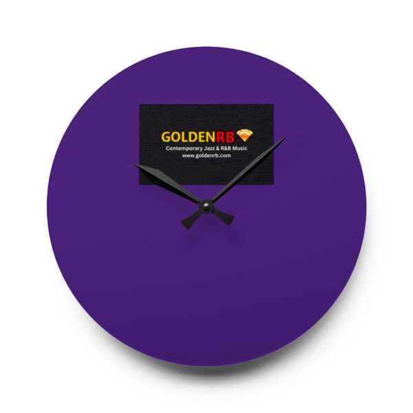 Acrylic Wall Clock - GoldenRB Design - Image 9