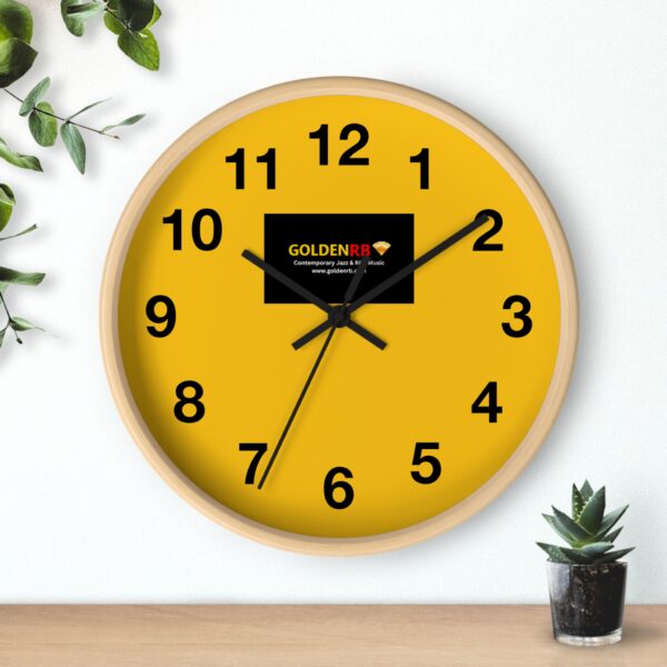 Elegant Gold & Diamond Wall Clock - Stylish Timepiece for Home Decor - Image 3