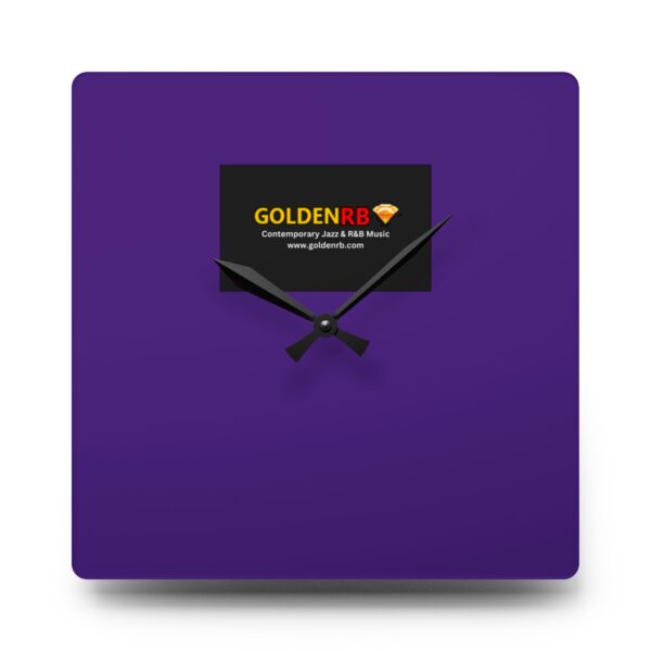 Acrylic Wall Clock - GoldenRB Design - Image 2