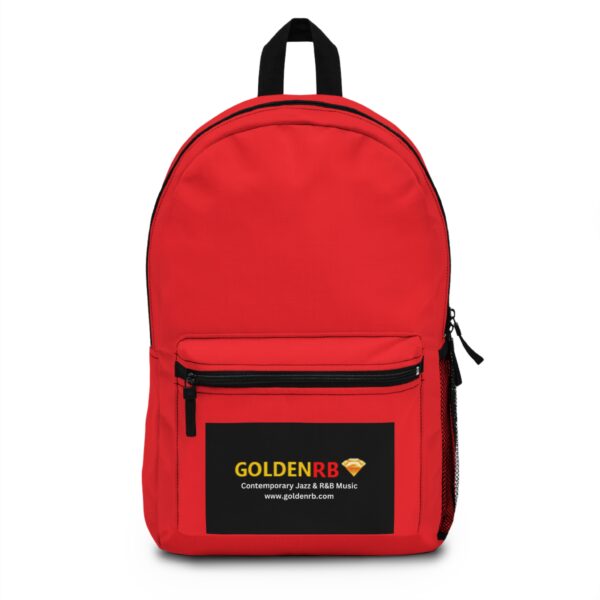 GoldenRB Music Backpack - Stylish Red Backpack for Music Lovers