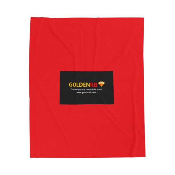 Cozy Velveteen Plush Blanket with GoldenRB Design - Soft Luxury for Home & Gifts