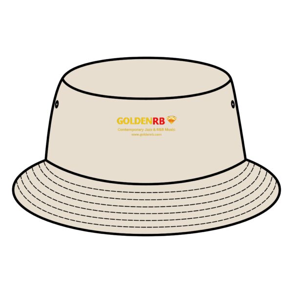 GoldenRB Bucket Hat - Stylish Black & Brown Sun Protection for Music Lovers - Image 3