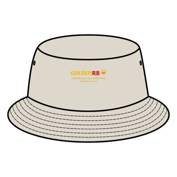 GoldenRB Bucket Hat - Stylish Black & Brown Sun Protection for Music Lovers - Image 4