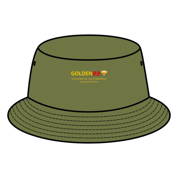 GoldenRB Bucket Hat - Stylish Black & Brown Sun Protection for Music Lovers - Image 9