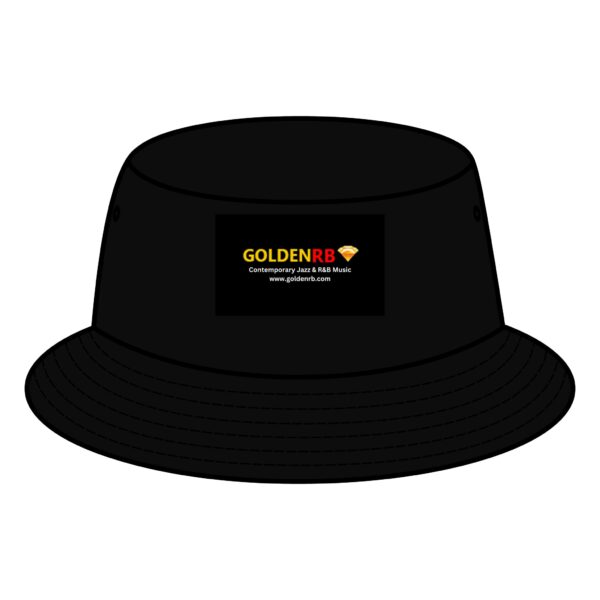 GoldenRB Bucket Hat - Stylish Black & Brown Sun Protection for Music Lovers - Image 2