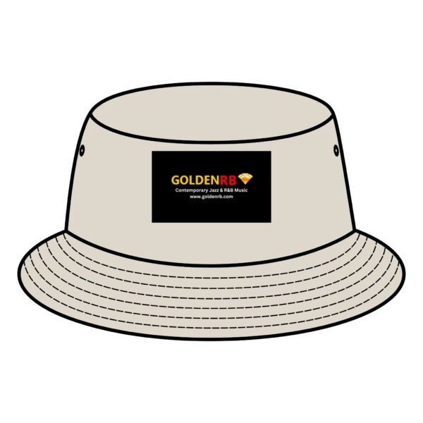 GoldenRB Bucket Hat - Stylish Black & Brown Sun Protection for Music Lovers - Image 4