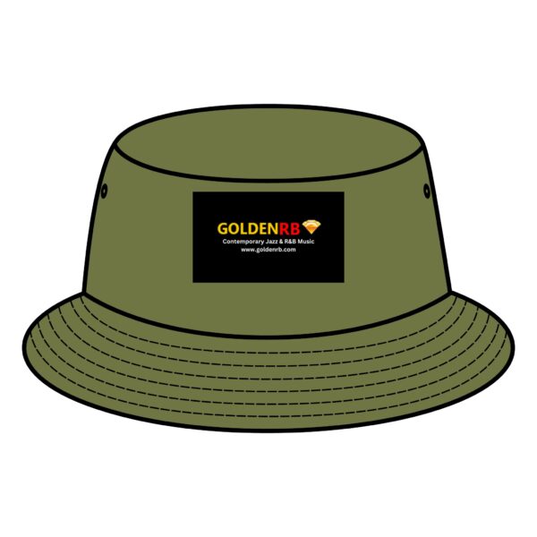 GoldenRB Bucket Hat - Stylish Black & Brown Sun Protection for Music Lovers - Image 9