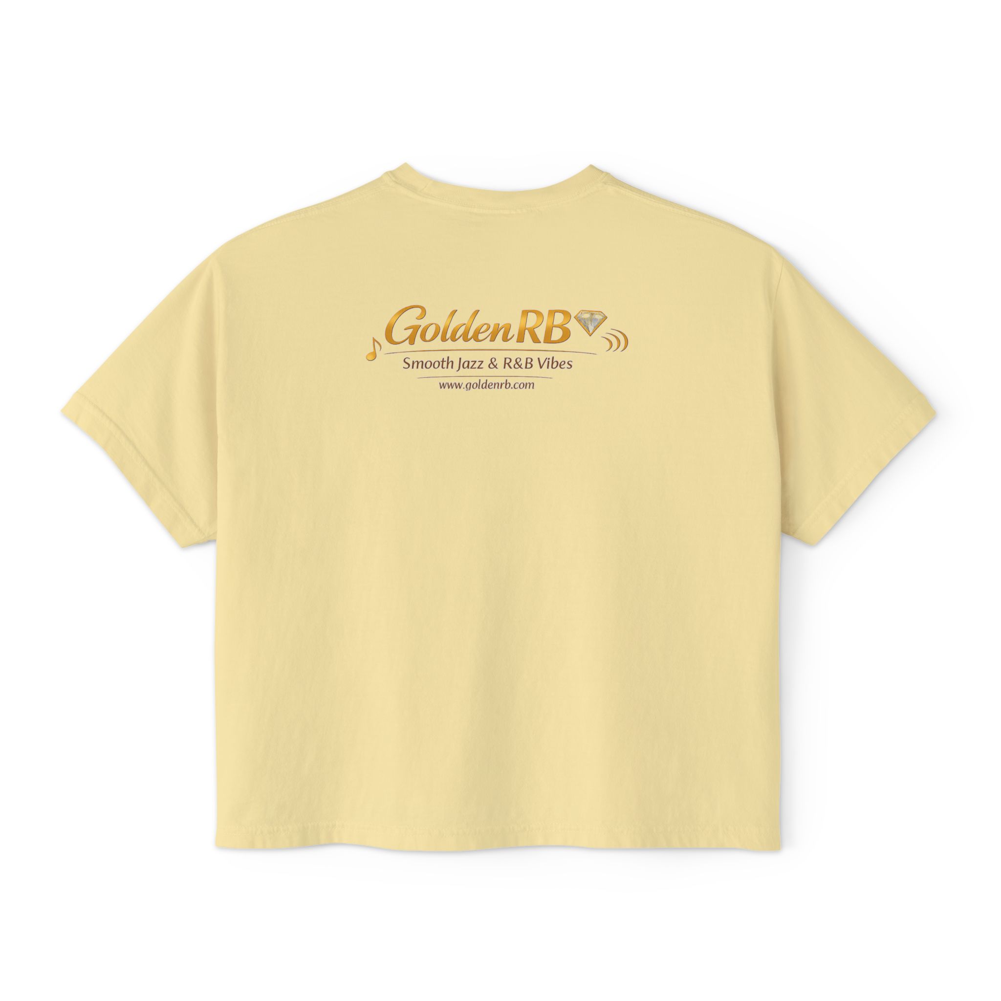 GoldenRB Logo Womens Boxy Tee Relaxed Fit Casual Music Lover Shirt