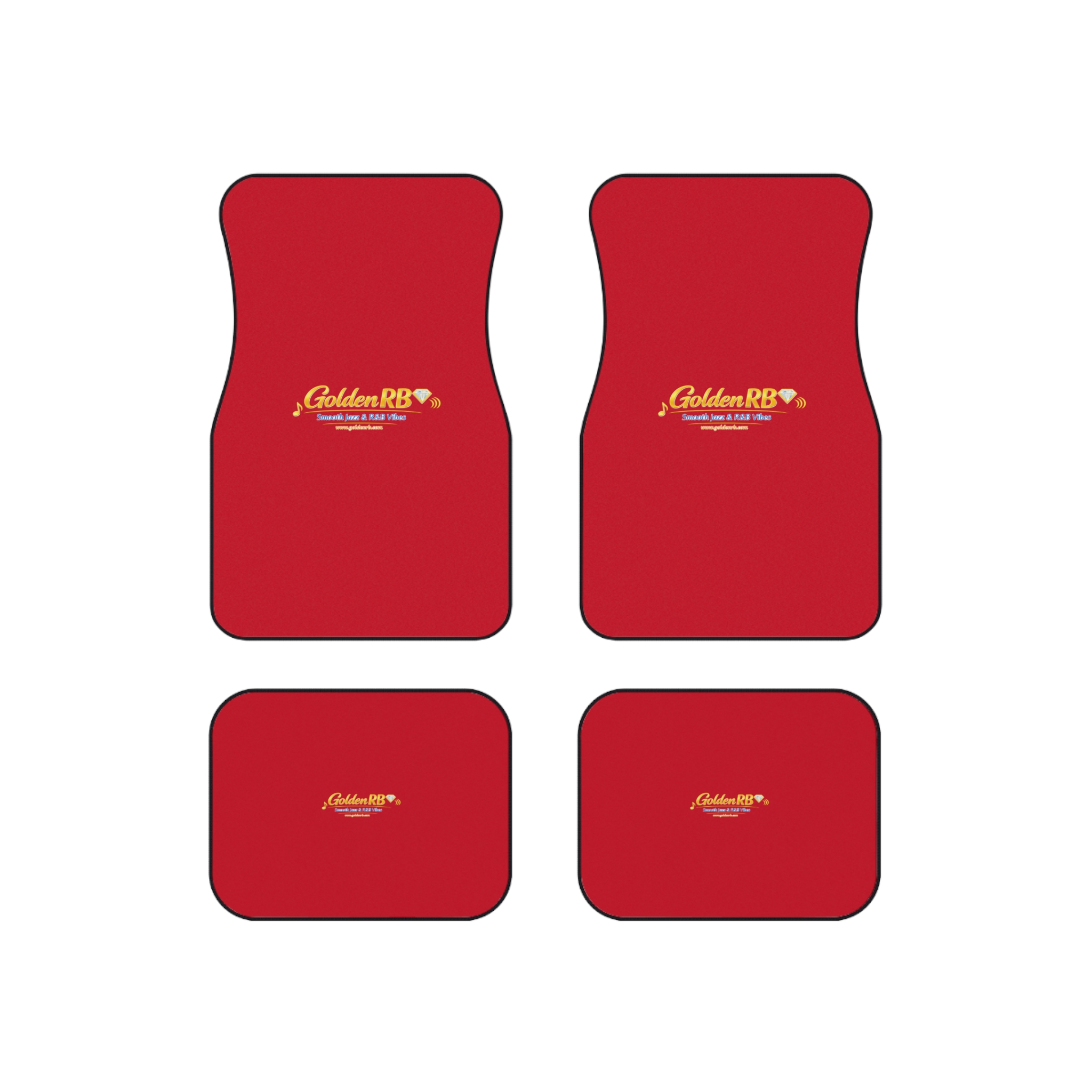 GoldenRB Car Mats : Custom Front and Back Floor Mats for Jazz and R&B Fans