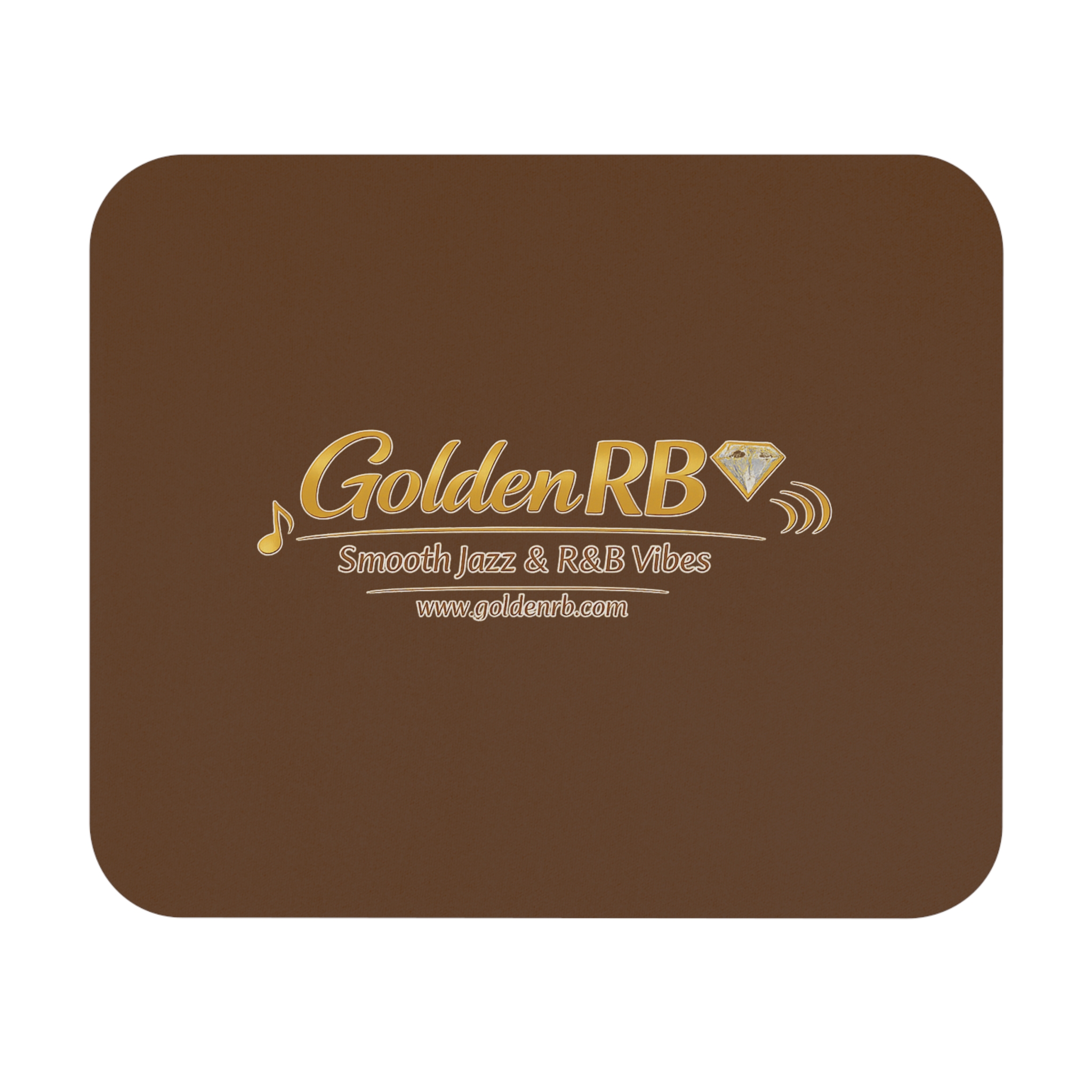 GoldenRB Rectangular Mouse Pad Smooth Jazz RNB Desk Accessory