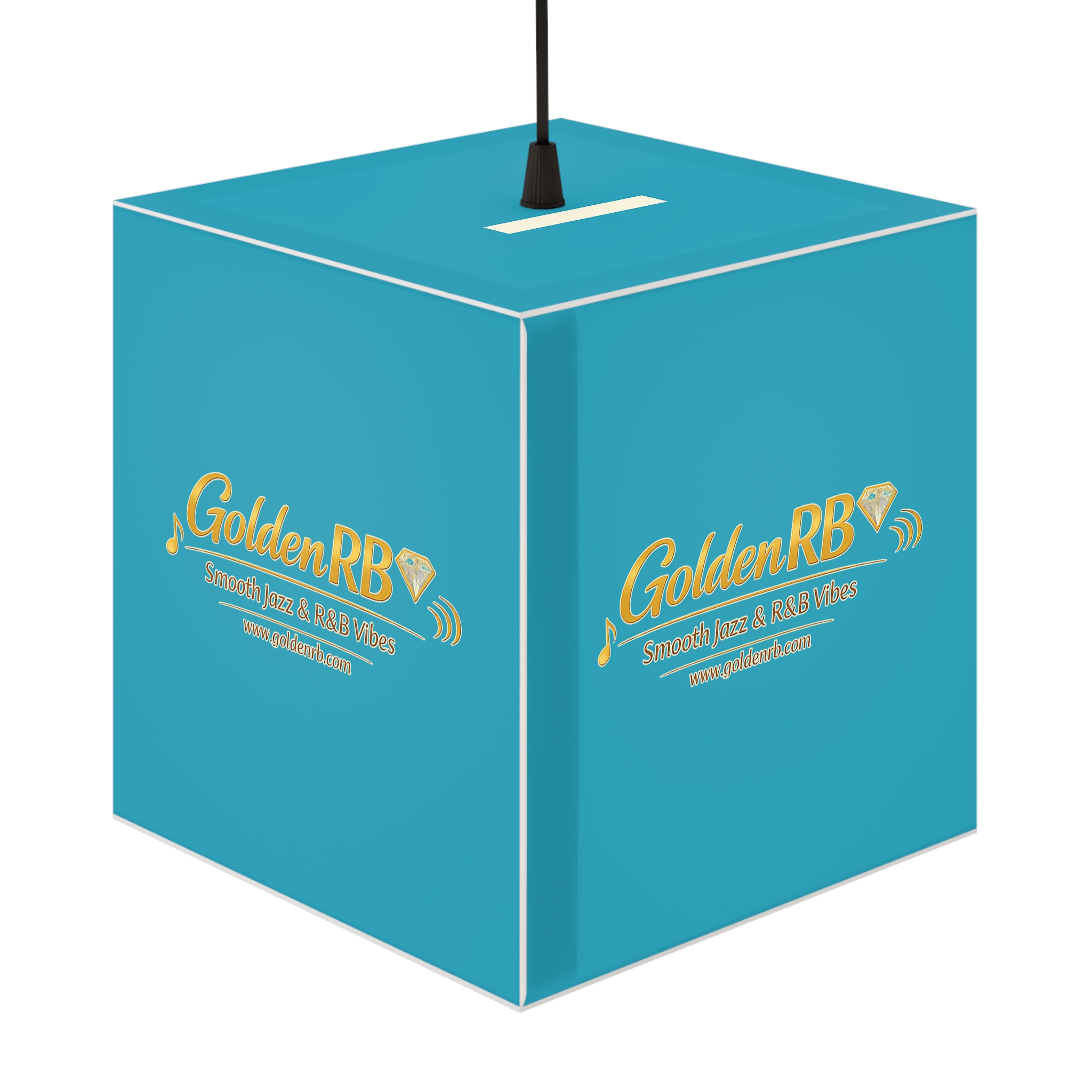 Ambient Light Cube Lamp by GoldenRB: Soft Glow Jazz RnB Music Room Decor Cozy Desk or Floor - Image 3