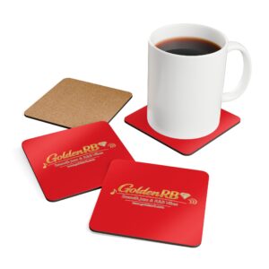 GoldenRB Jazz R&B Radio Coaster Set Music Lover Gift Home Decor 4 Piece Drink Coasters