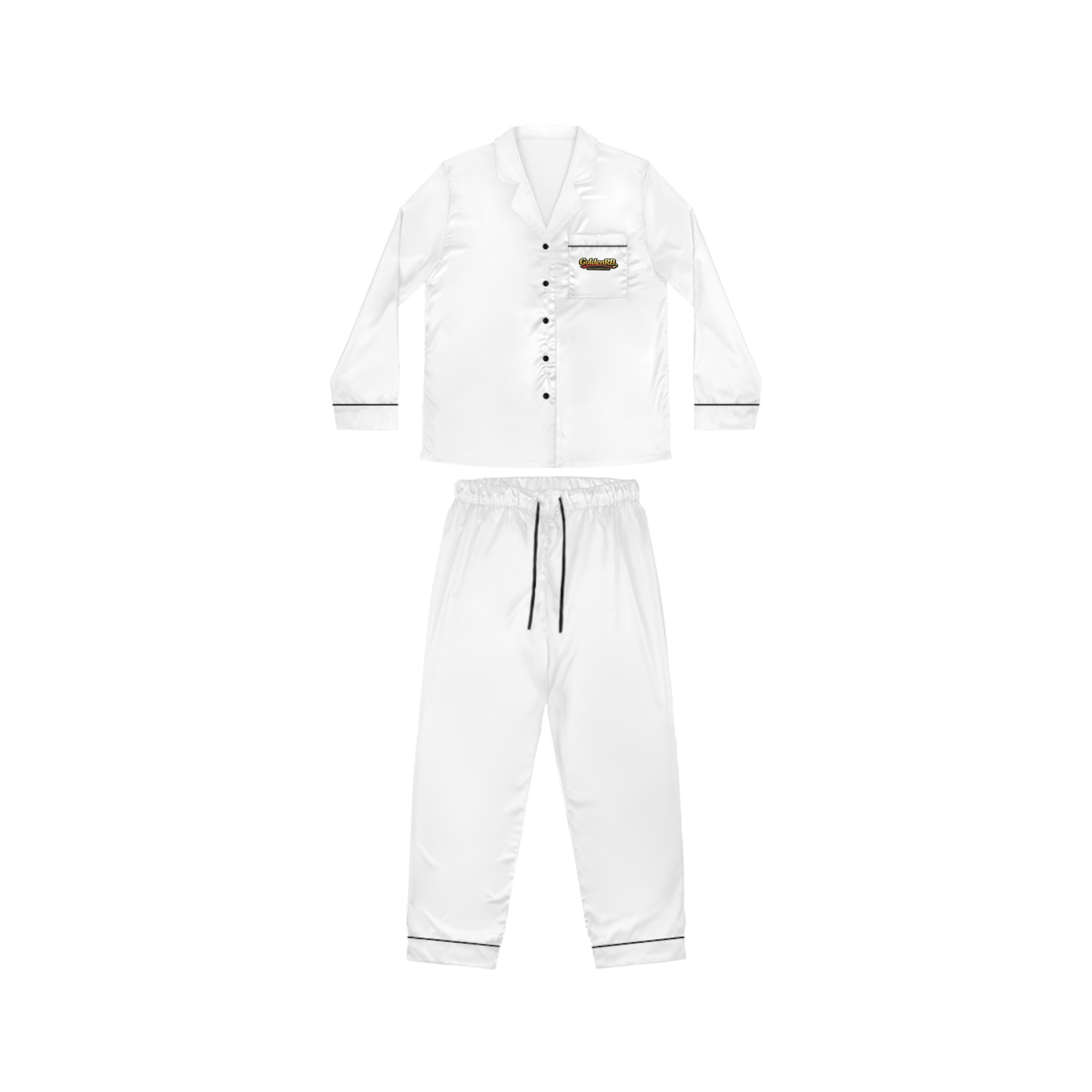 Whte Satin Pajamas Women Luxury Silk Style Bridal Sleepwear Elegant Loungewear Set