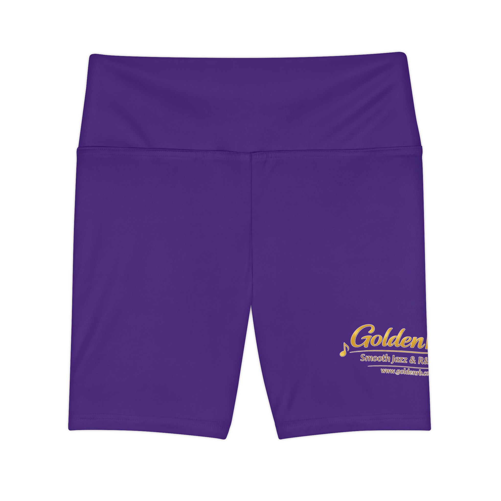 Golden Retriever Logo Women's Workout Shorts | Red Athletic Bike Shorts