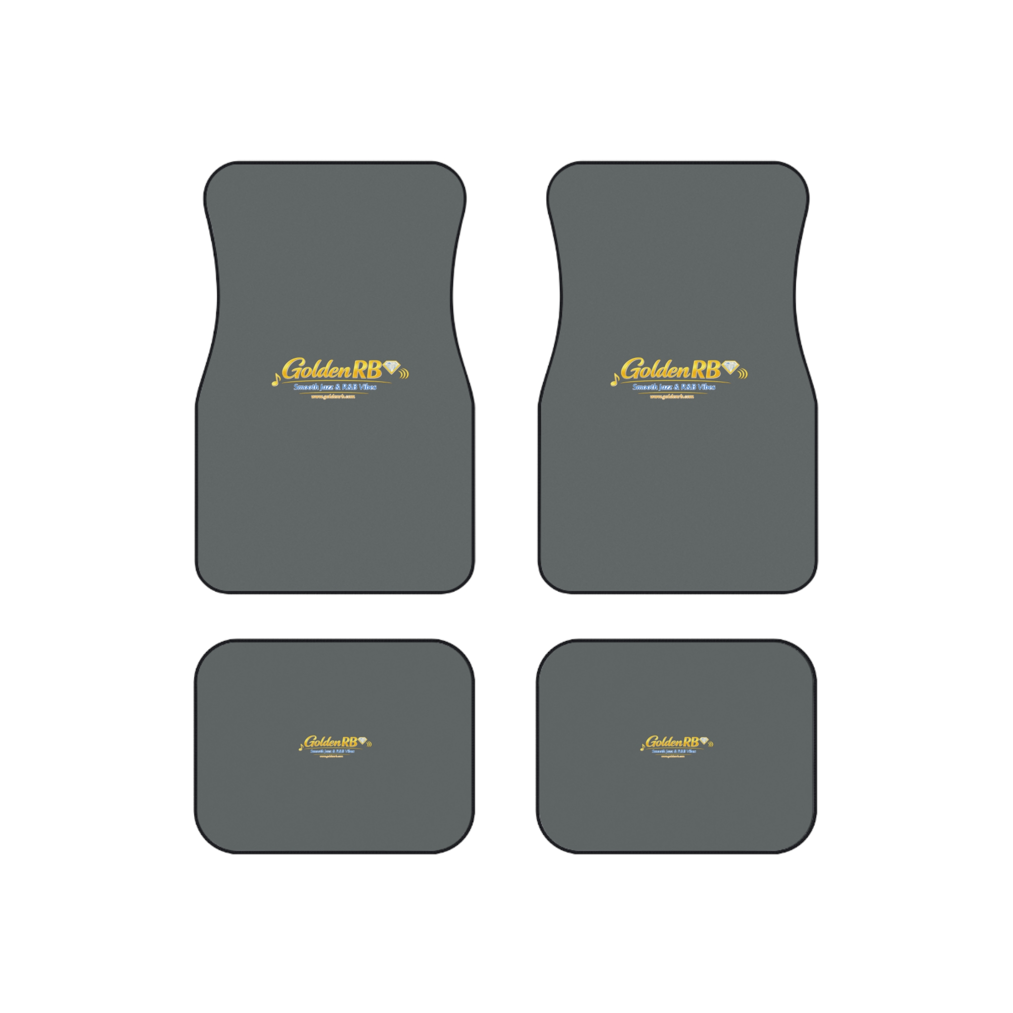 GoldenRB Car Mats : Custom Front and Back Floor Mats for Jazz and R&B Fans