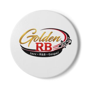 GoldenRB Ceramic Coaster  Jazz  RnB  Gospel Music Lover Gift