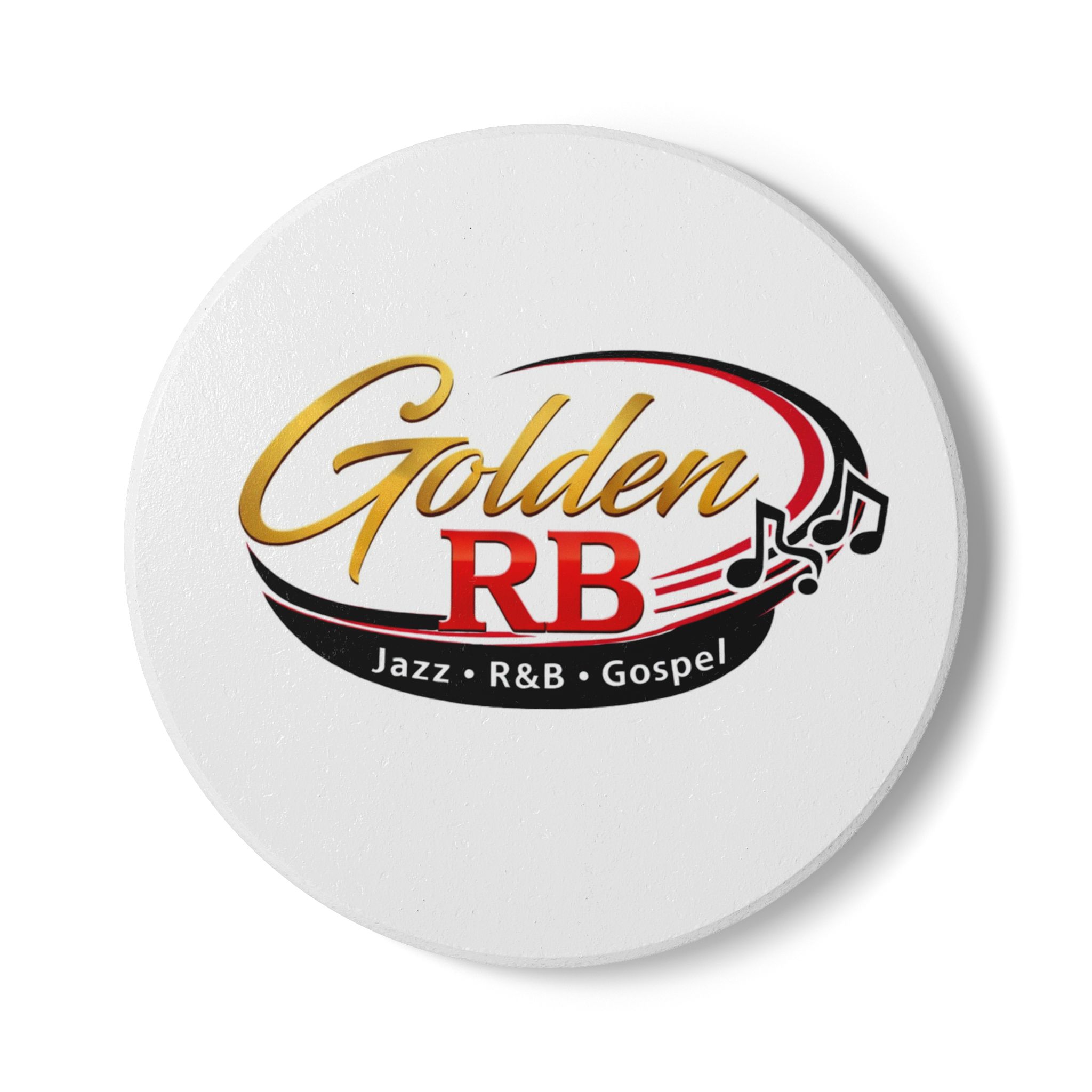 GoldenRB Ceramic Coaster  Jazz  RnB  Gospel Music Lover Gift
