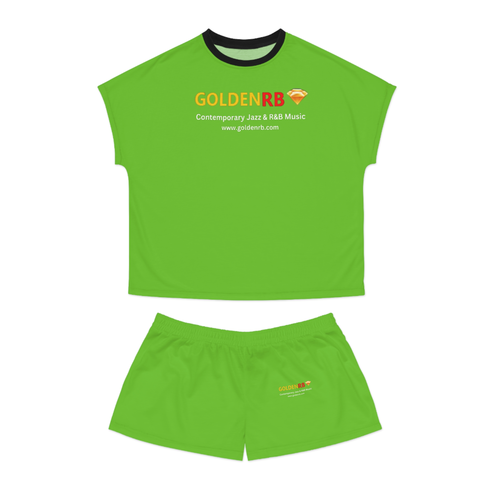 GoldenRB Womens Short Pajama Set Jazz RnB Sleepwear Gift - Image 3